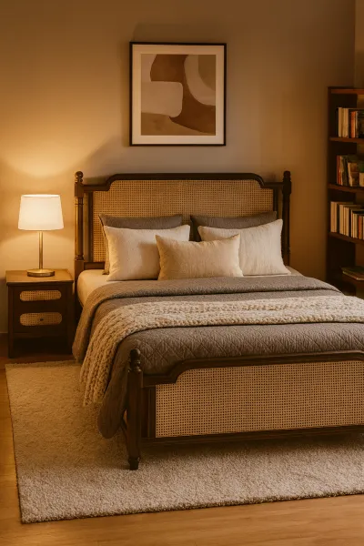 Artisan King Size Teak Wood Bed with Box Storage (DB10)