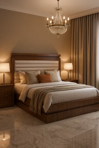 Majestic King Size Teak Wood Bed with Box Storage (DB16)