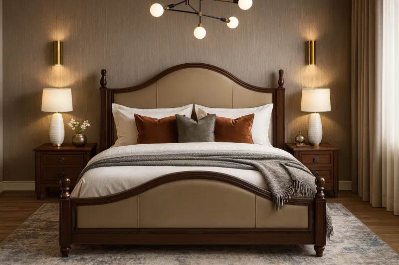 Timeless King Size Teak Wood Bed with Box Storage (DB20)