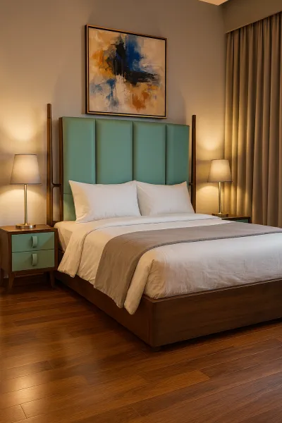 Rustic King Size Teak Wood Bed with Box Storage (DB25)