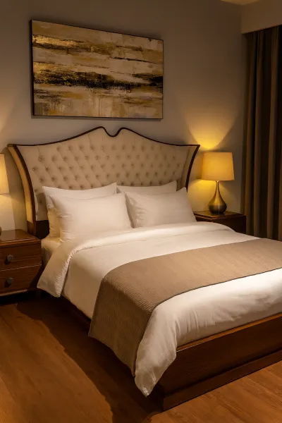 Premium King Size Teak Wood Bed with Box Storage (DB34)