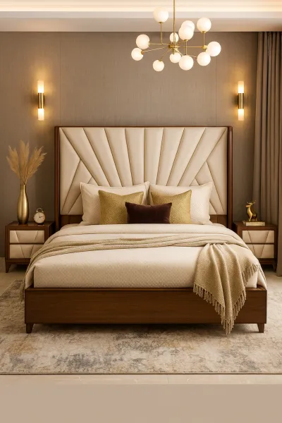 Artisan King Size Teak Wood Bed with Box Storage (DB36)