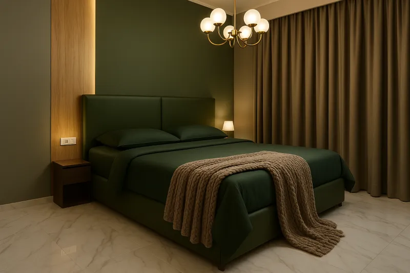 Modern Engineered Wood Bed with Hydraulic Storage (DB41)