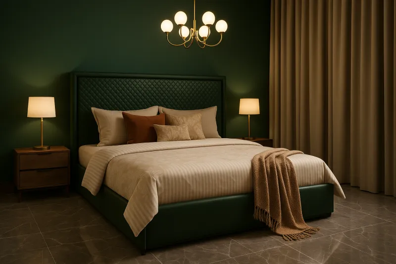 Premium Engineered Wood Bed with Hydraulic Storage (DB52)