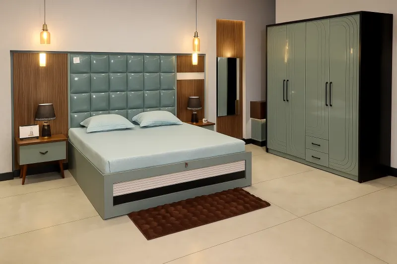 Engineered Wood Bed with Hydraulic Storage (DB65)