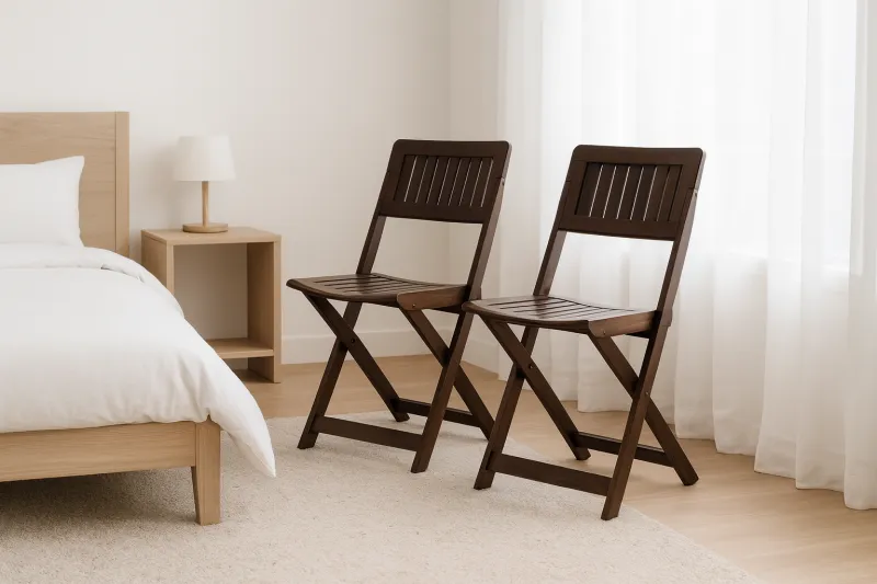 Teak Wood Bedroom Chair (DBC02)
