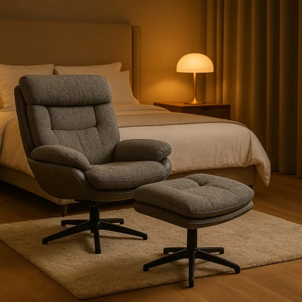 Premium Mild Steel Bedroom Chair with Upholstery (DBC23)