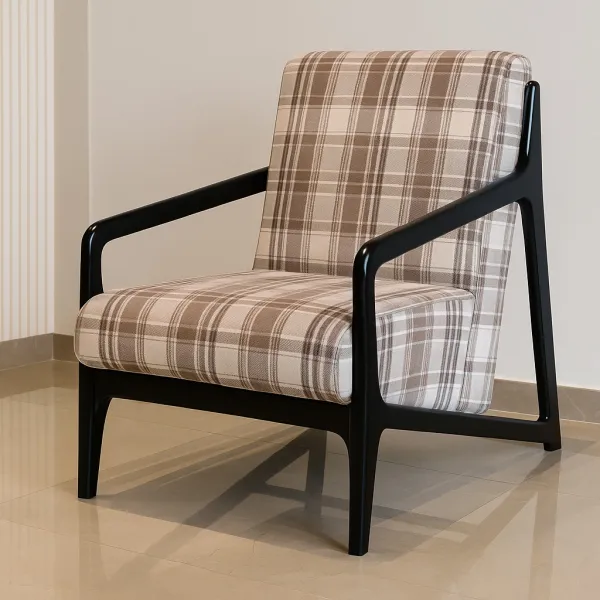 Modern Ash Wood Bedroom Chair with Upholstery (DBC43)