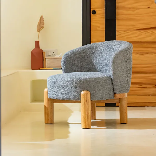 Modern Ash Wood Bedroom Chair with Upholstery (DBC52)