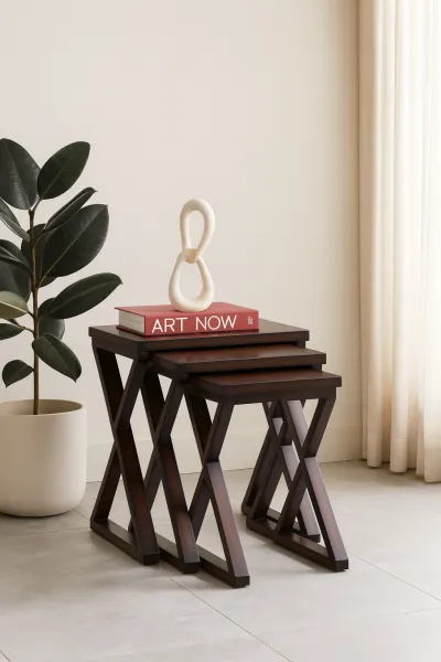 Modern Teak Wood Side Table (DU05)