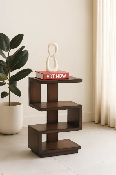 Modern Teak Wood Side Table (DU07)