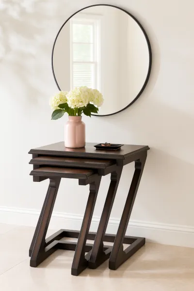 Modern Teak Wood Side Table (DU08)