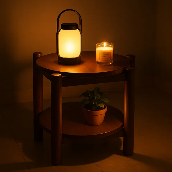 Modern Teak Wood Side Table (DU11)