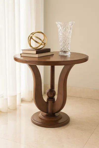 Elegant Teak Wood Side Table (DU13)
