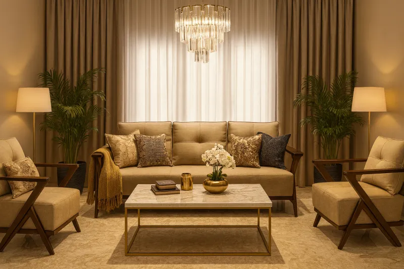 Compact 3+2+1 Seater Sofa Set (DS10)