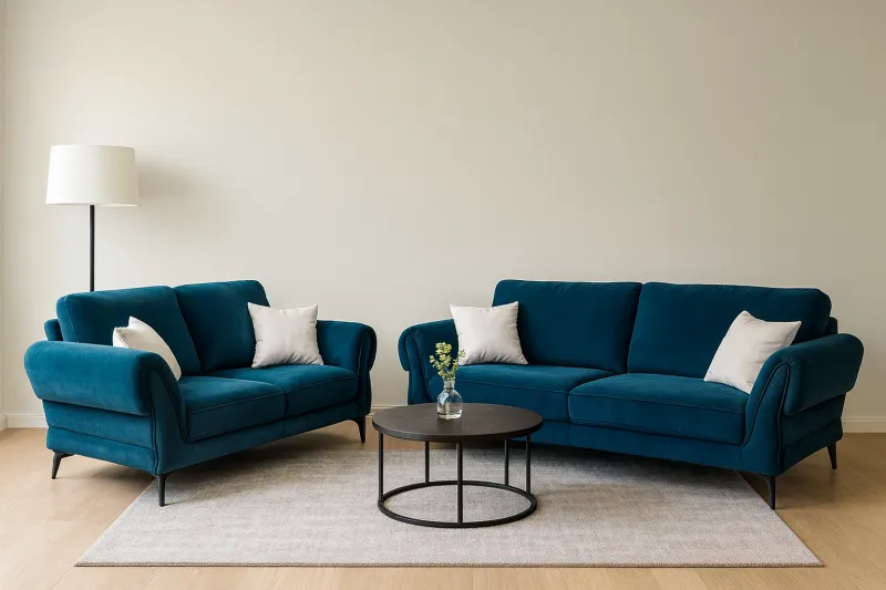 Modern 3+2 Seater Mild Steel 3+2 Sofa Set with Upholstery (DS25)