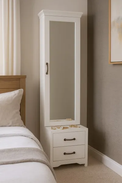 Traditional Plywood Dressing Table with Mirror (DD01)