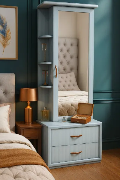 Elegant Plywood Dressing Table with Mirror (DD04)