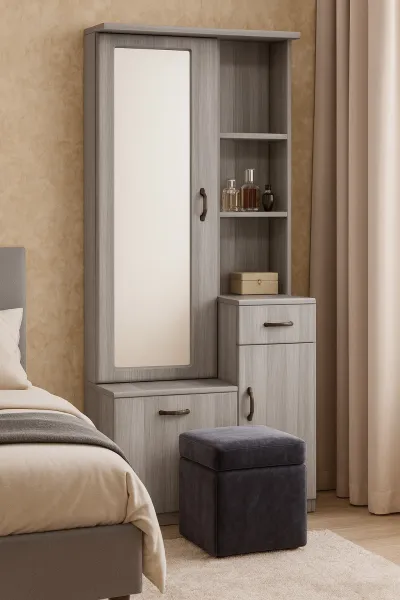 Modern Plywood Dressing Table with Mirror (DD08)