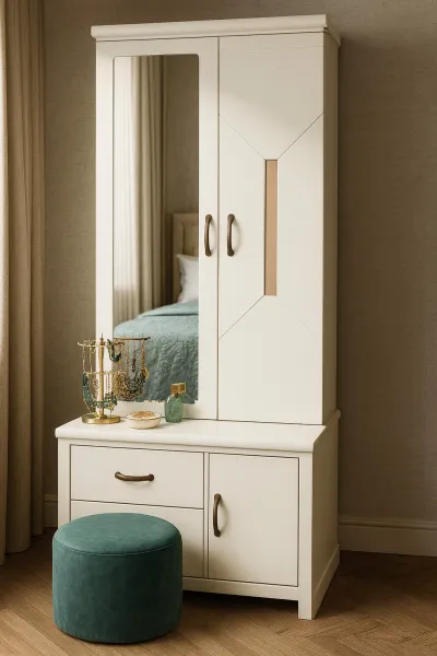 Luxury Plywood Dressing Table with Mirror (DD09)