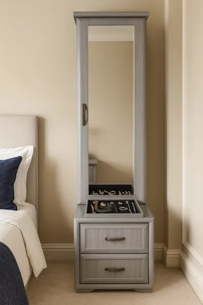 Modern Plywood Dressing Table with Mirror (DD12)