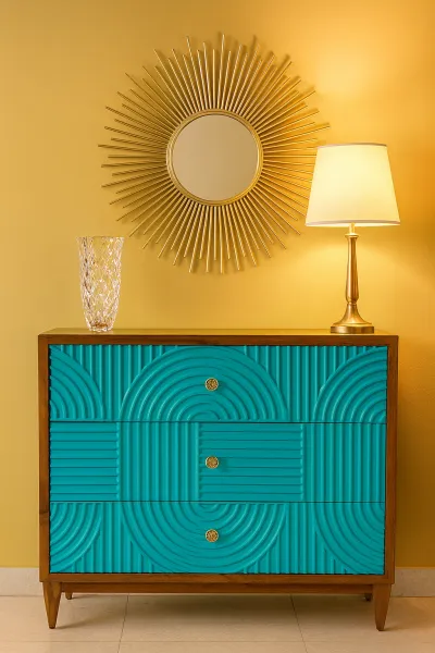 Contemporary Teak Wood Console Table (DCO18)