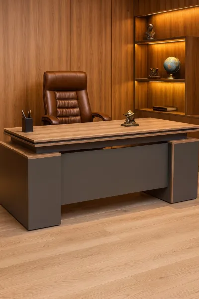 Modern Plywood Office Desk (DOFF10)