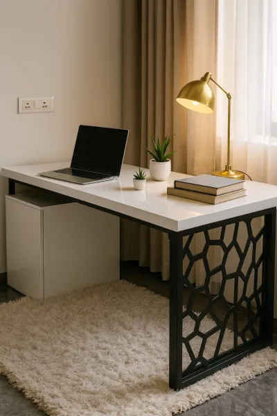 Modern Plywood Office Desk (DOFF11)