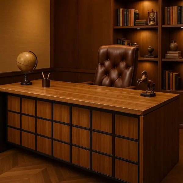 Modern Plywood Office Desk (DOFF12)