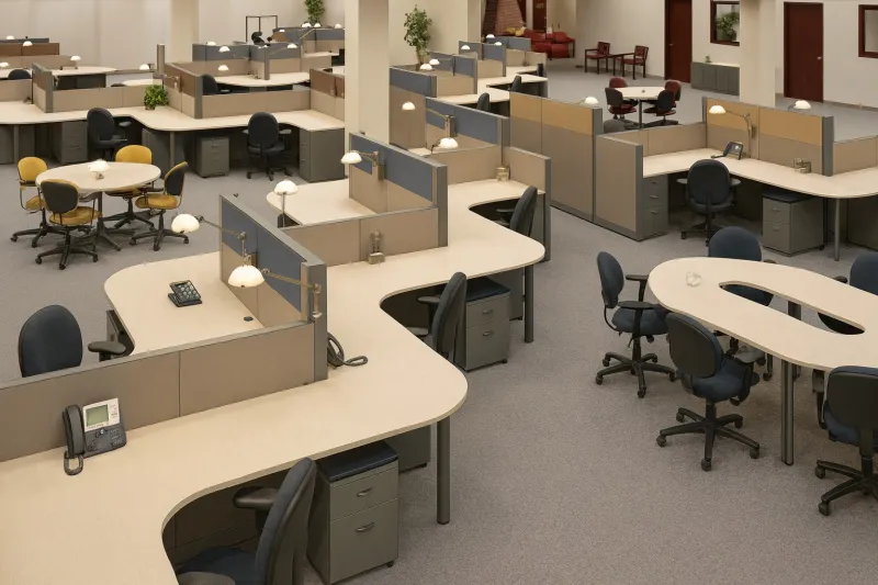 Modern Plywood Office Desk (DOFF14)