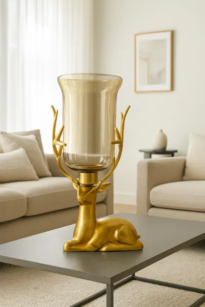 Contemporary Aluminium Home Decor with Cane Work (DHD57)