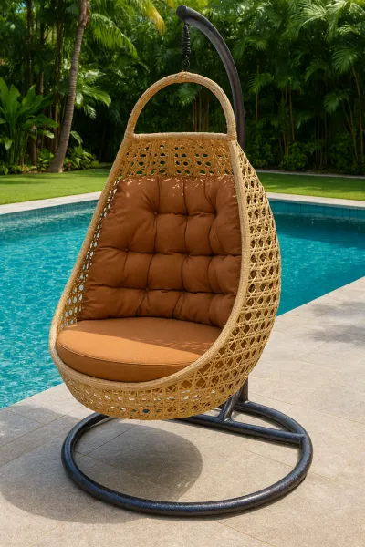 Luxury Mild Steel Outdoor Set with Upholstery (DOF47)