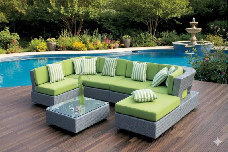 Luxury Aluminium Outdoor Set with Upholstery (DOF02AL)