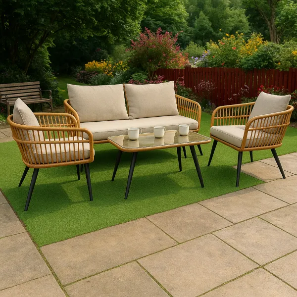 Elegant Aluminium Outdoor Set with Upholstery (DOF18)