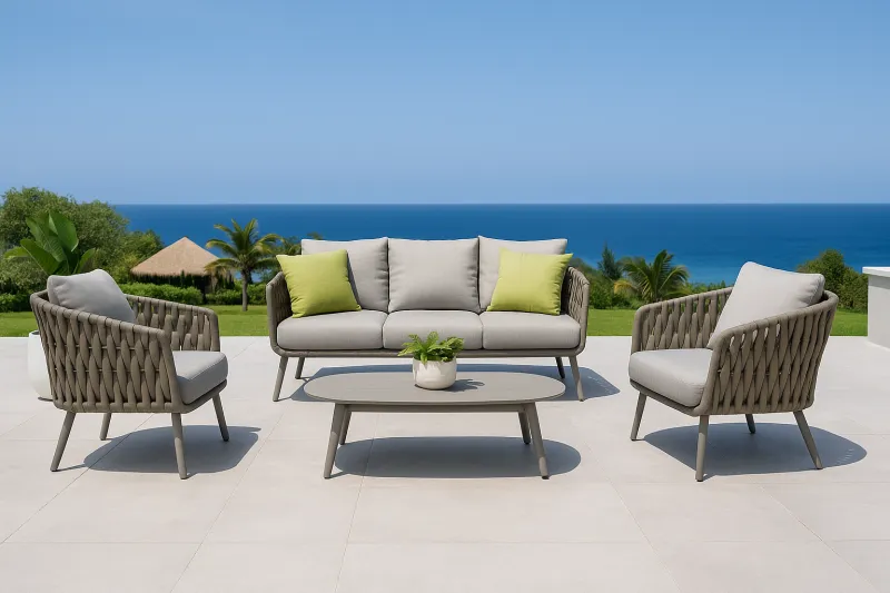 Modern Aluminium Outdoor Set with Upholstery (DOF29AL)